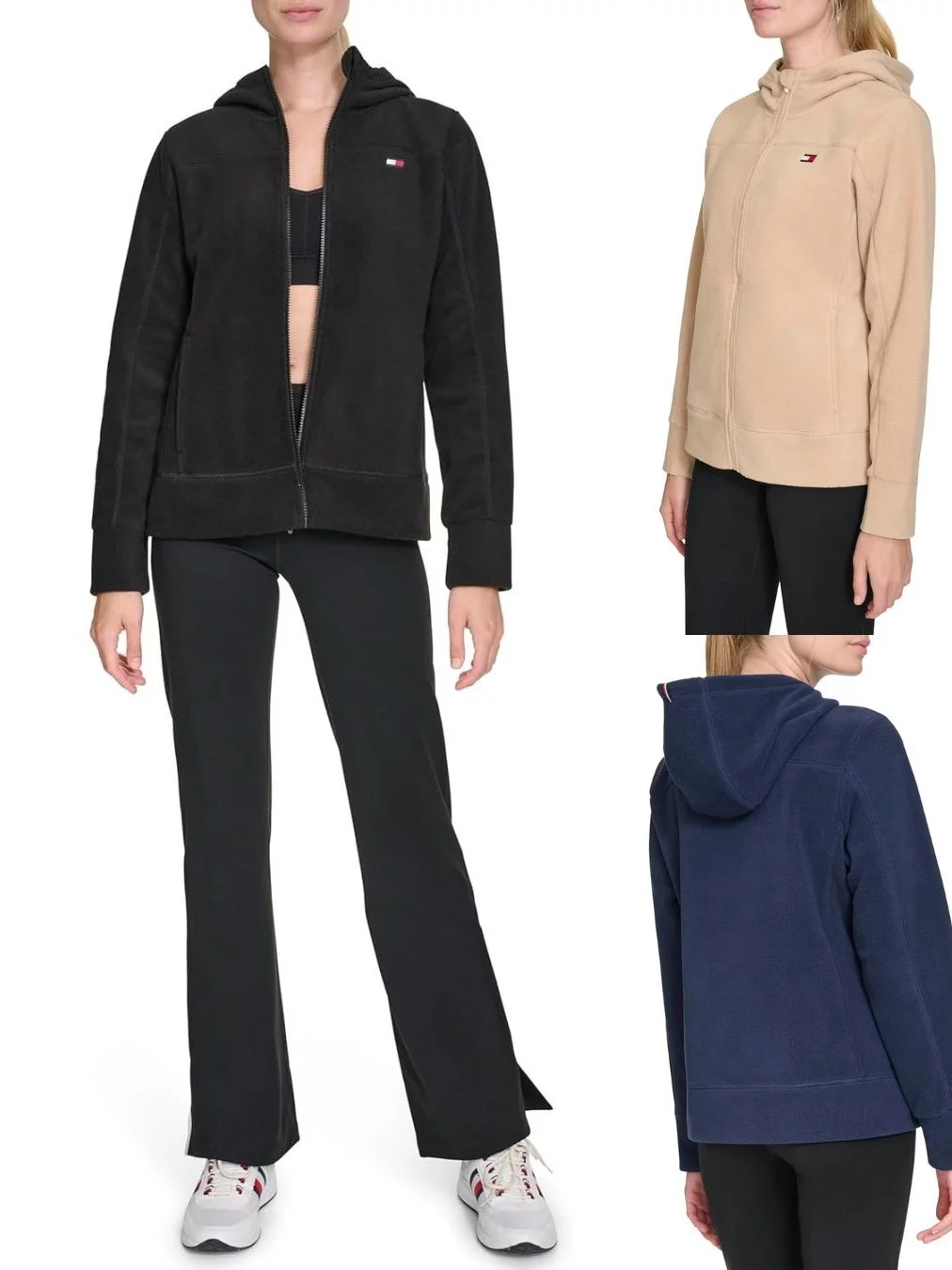 Jaket Hoodie Sport Wanita TH Full-Zip Polar Fleece Hooded Jacket - 2673