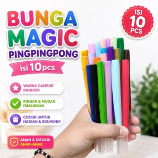 Bunga Magic Isi 10 pcs | Mainan Anak Murah | Bunga Sedotan Viral | Mainan Sekolah SD