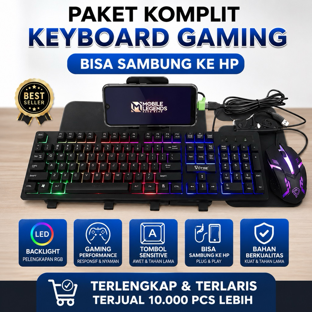Jual Keyboard Gaming Terlengkap & Harga Terbaru Agustus 2026 | Shopee ...