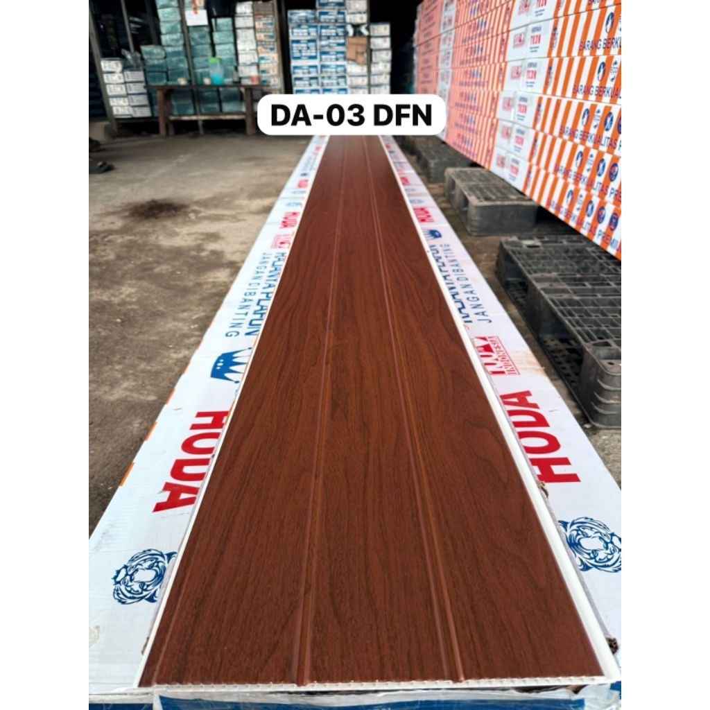 Jual {PROMO PERDUS} PLAFON PVC MOTIF SERAT KAYU COKLAT NAT DOFF 30CM ...