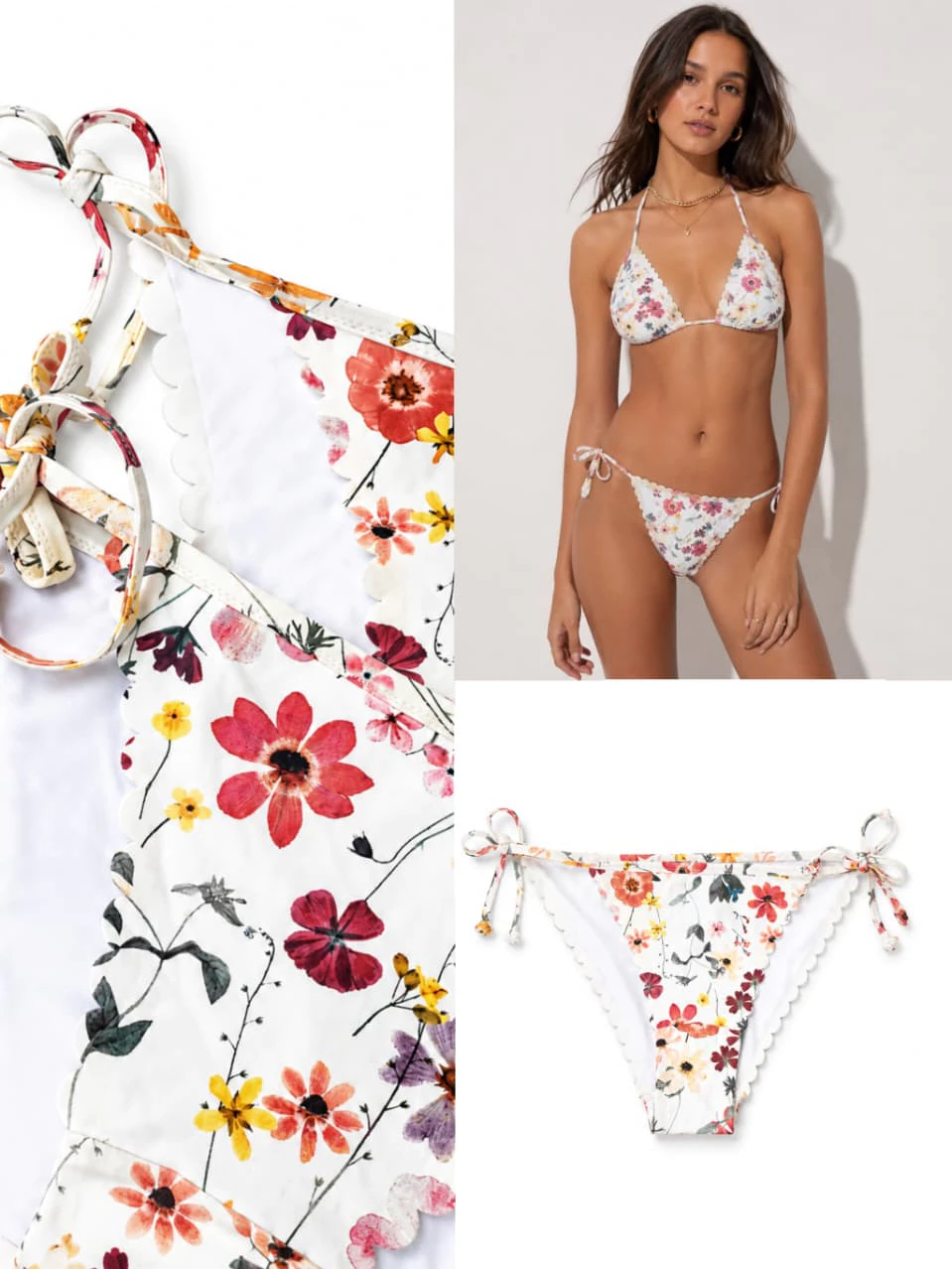 HM Tie-Tanga Floral Bikini Bottoms