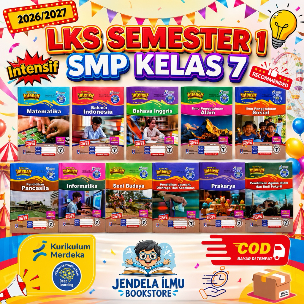 Jual [2026/2027] LKS Intensif Kelas 7 SMP Semester 1 Kurikulum Merdeka ...