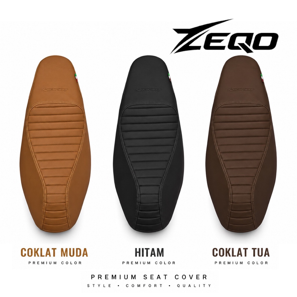 Cover Jok Motor Caferacer Tinggal pasang Nmax Beat Vario Pcx Scopy Stylo 3 Perekat Tahan Air