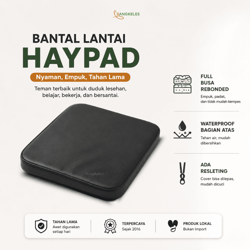 Jual HayPad Bantal Lantai / Bantal Lesehan Busa Rebonded Anti Kempes ...