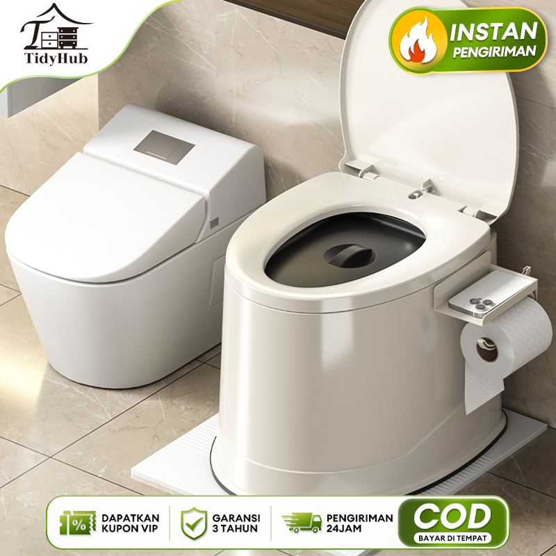 Mobile Toilet Kursi Toilet Duduk Toilet Portable Elderly Pregnant Women Adult Portable Foldable