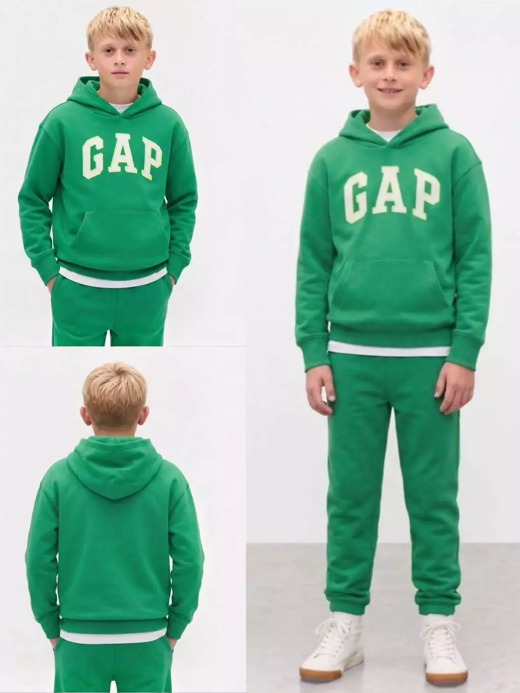 Sweater Hoodie Anak Junior GP Relaxed Logo Hoodie Kids - 2418