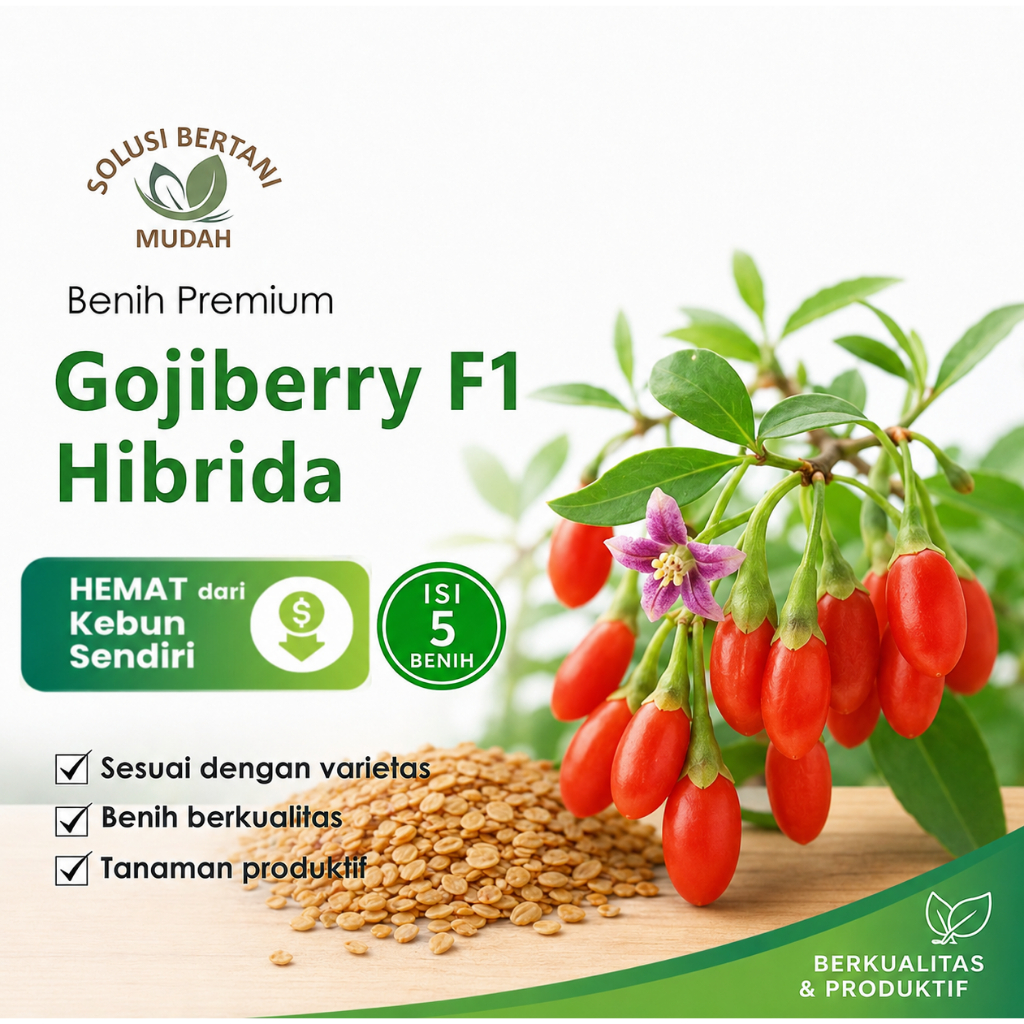Bibit Buah Gojiberry F1 Hibrida Import – Benih Unggul Daya Tumbuh Tinggi