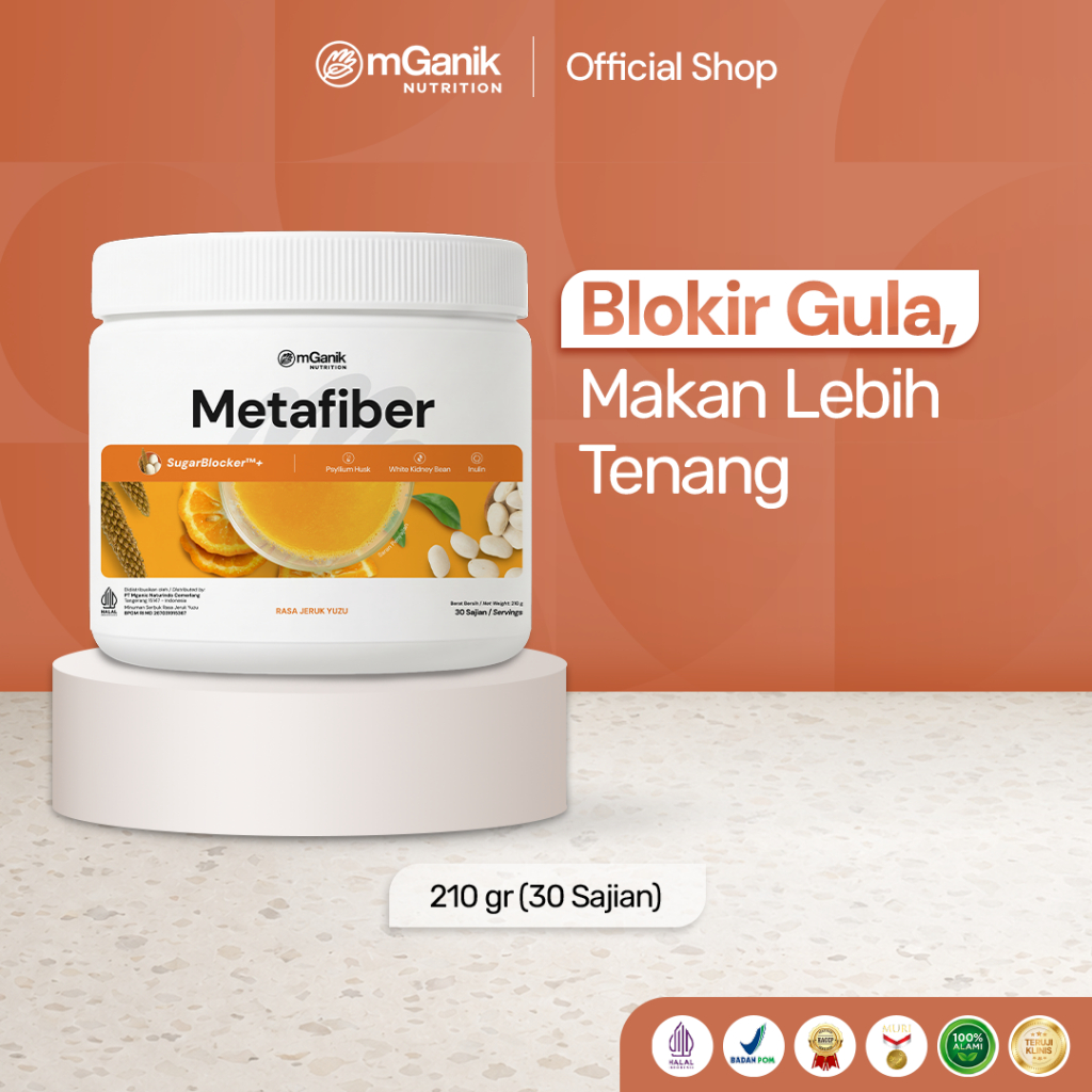 mGanik Metafiber Yuzu 210gr (Tube) - Suplemen Diabetes