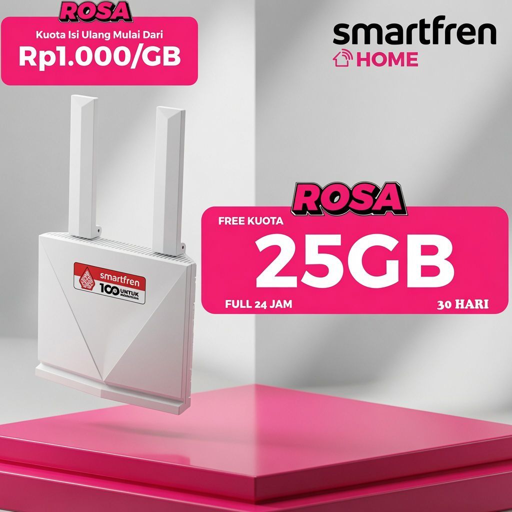 Modem Router Wireless ZTE Smartfren Home RE11 Wifi 4G Free Kuota 400GB Full Reguler 24 Jam