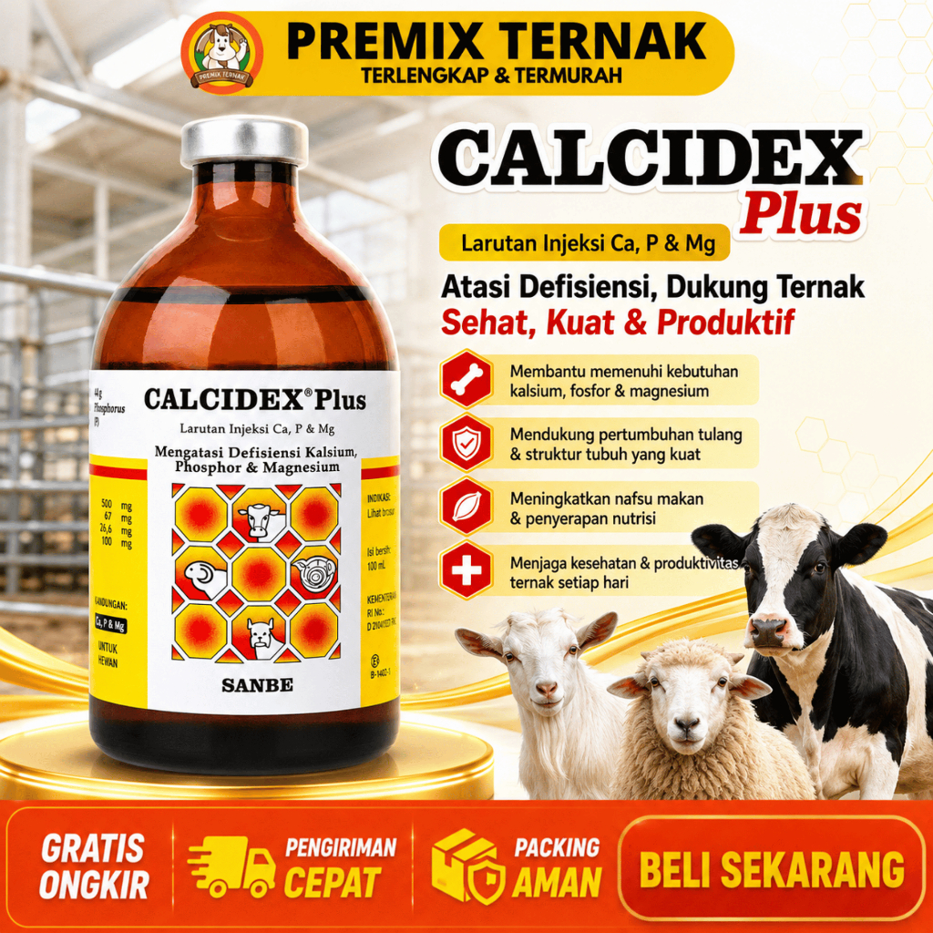 Jual CALCIDEX PLUS 100ML SANBE - Obat Sapi Kambing Lumpuh Ampuh Atasi ...