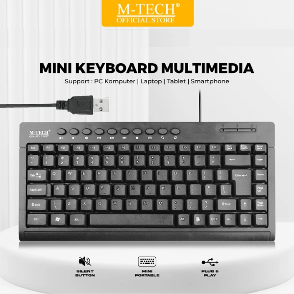 Jual Keyboard M-Tech MTK-01 USB Multimedia Keyboard Full Size Plug ...
