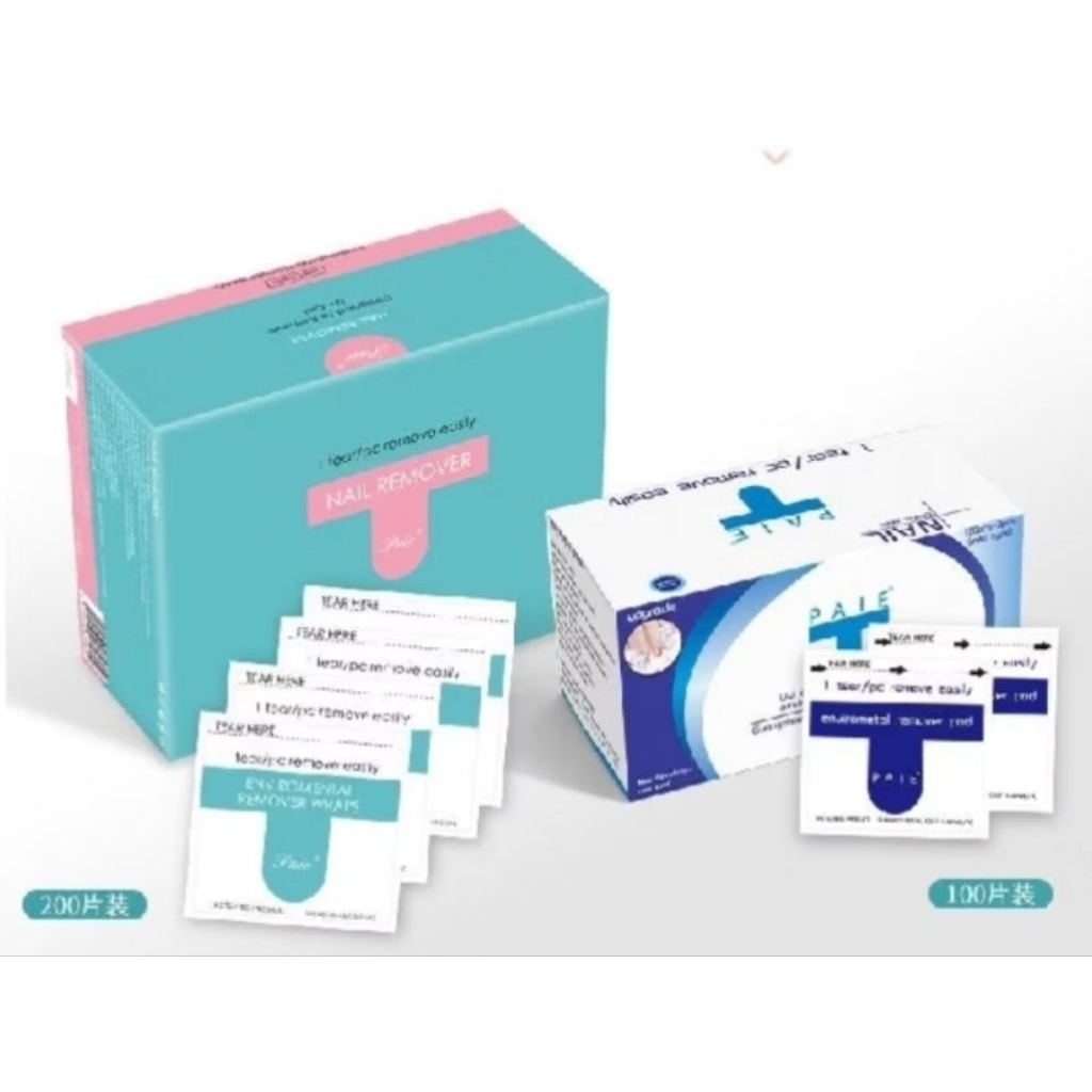 [1pcs] Nail Cleanser Alcohol Pad/ Nail Cleanser Wrap/Tissue Pembersih Kutek