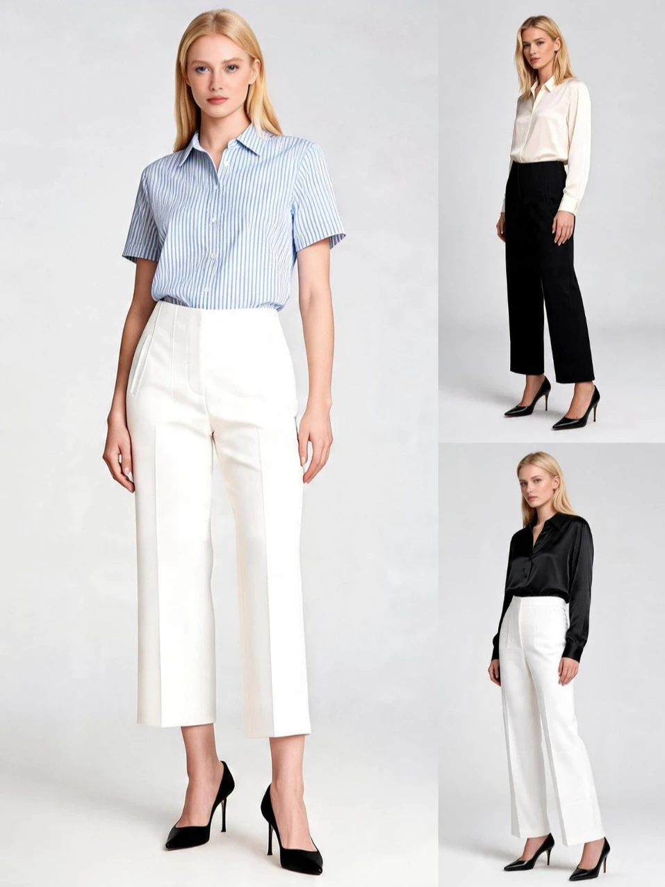Celana Formal Wanita Kantoran INC High-Waisted Ankle Pants - 2736