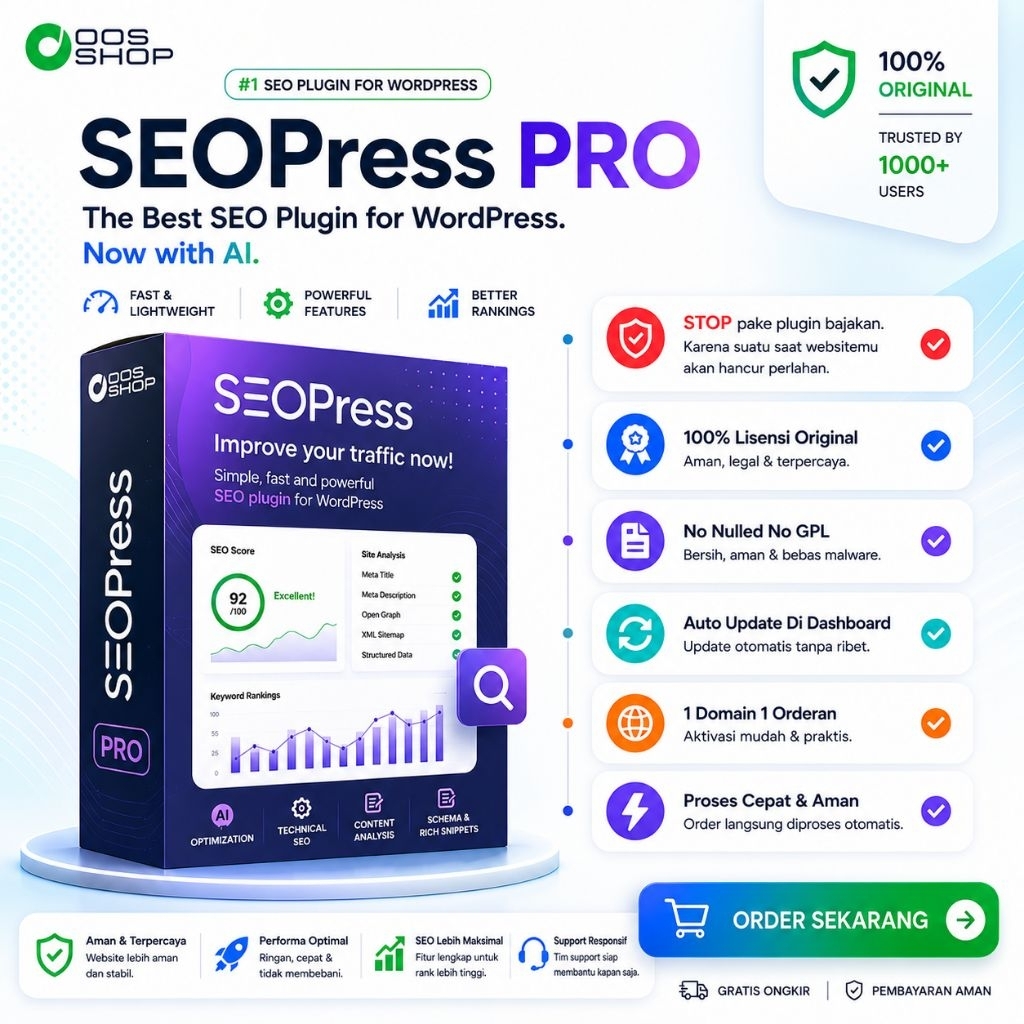 SEOPRESS PRO 100% Original License LifeTime Automatic Update + Full personal support