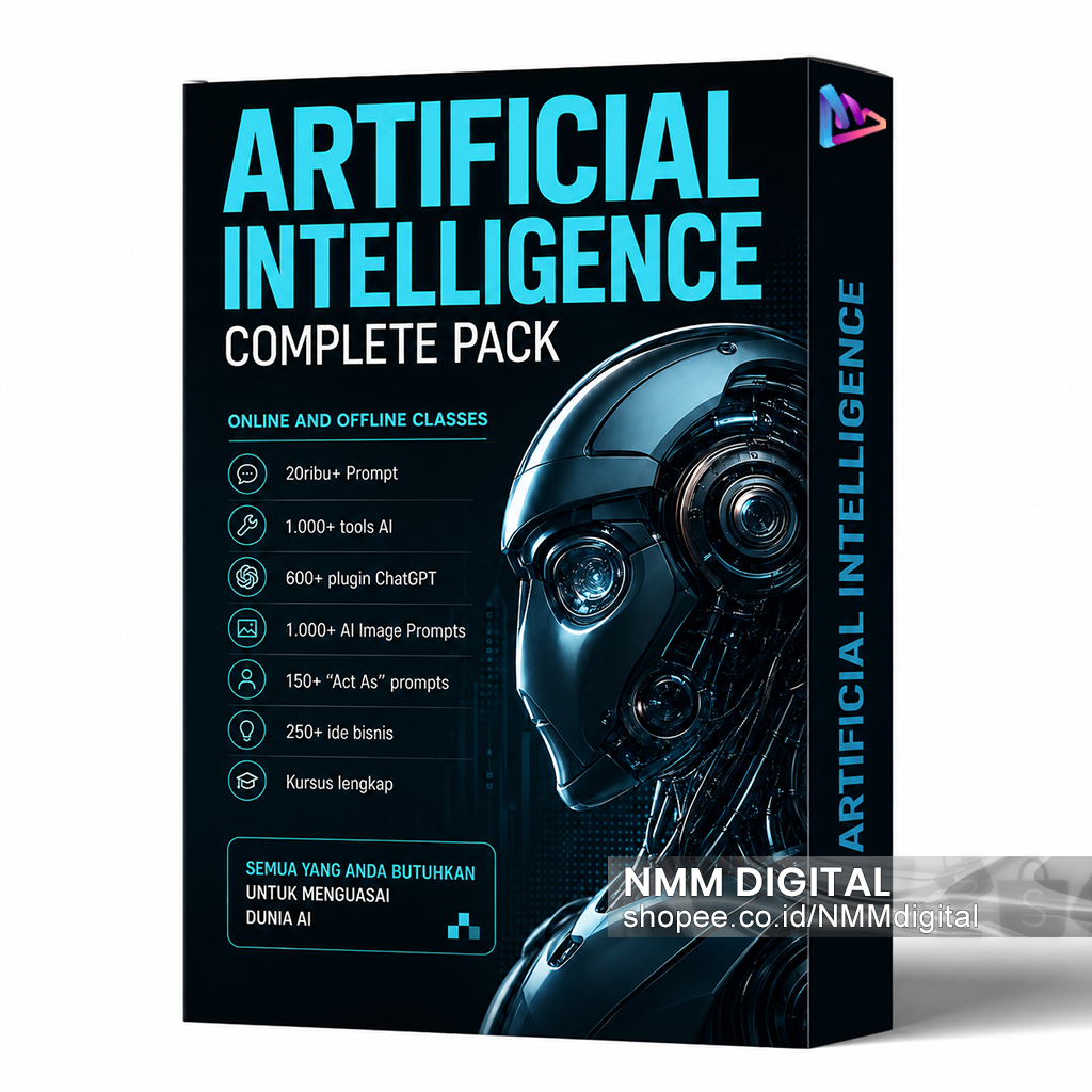 AI Complete Pack – Rahasia Jago Pakai AI dalam Waktu Singkat! Prompt, Image Plugin, Tools & Ecourse - NMMDigital