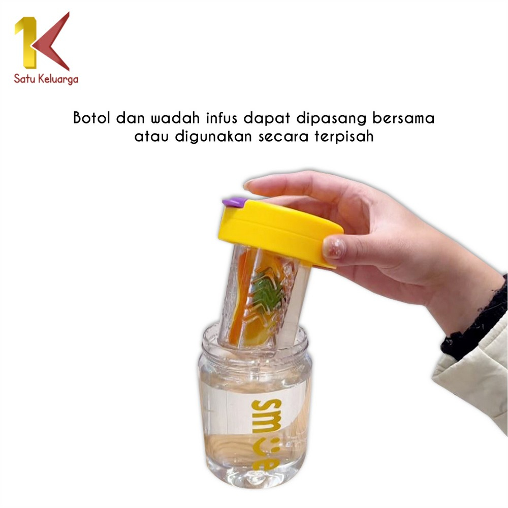 Jual Satu Keluarga Botol Minum Infus Water Transparan 400ML dengan ...
