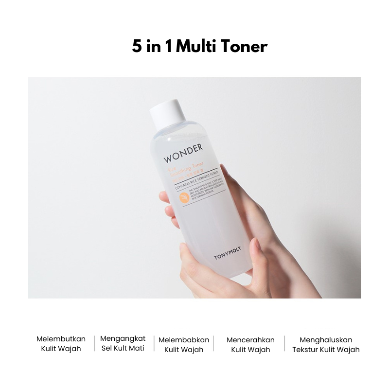 Jual TONY MOLY Wonder Rice Smoothing Toner 200ml | 500ml | Shopee Indonesia