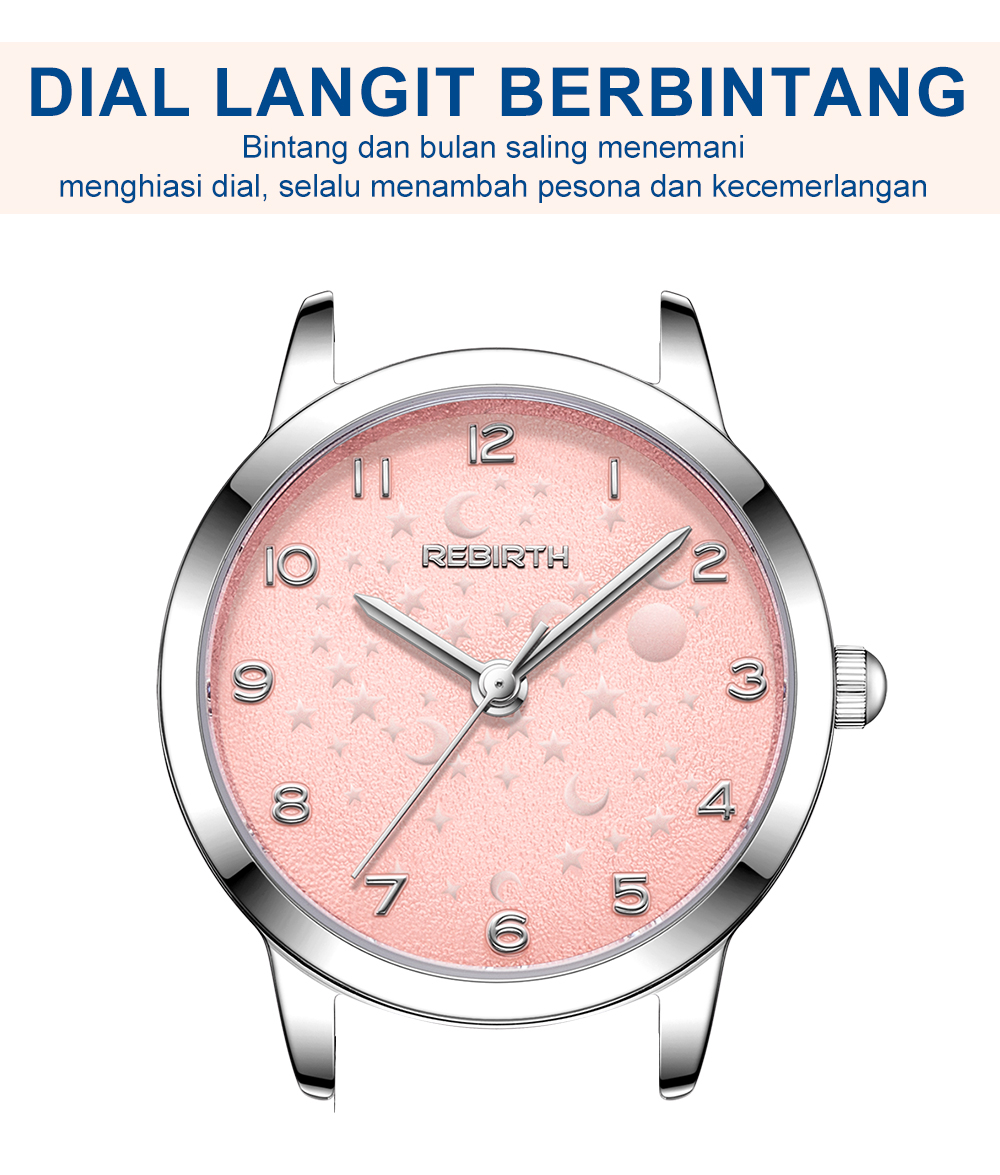 Jual REBIRTH Jam Tangan Wanita Original Anti Air Kecil Kuarsa Tali ...