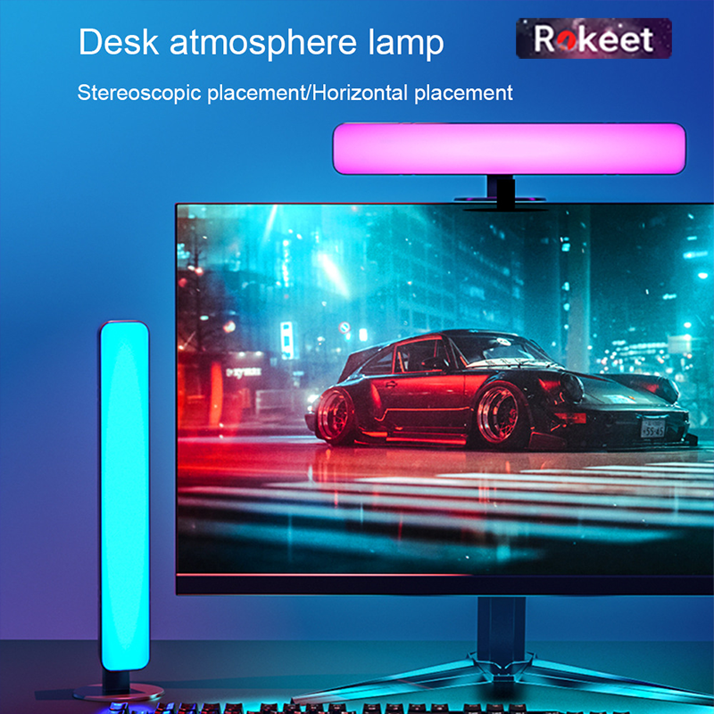 Jual Rokeet Desk Lamp Atmosphere Light LED RGB Neon Magic Color Desktop ...