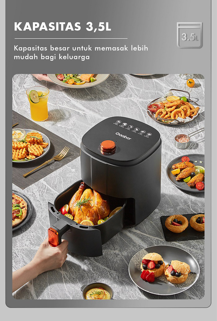 Promo GM Bear Air Fryer Low Watt 2L 1166 Alat Penggorengan Tanpa Minyak  Diskon 13% di Seller HZ HOUSEWARE - Kedaung Kali Angke, Kota Jakarta Barat