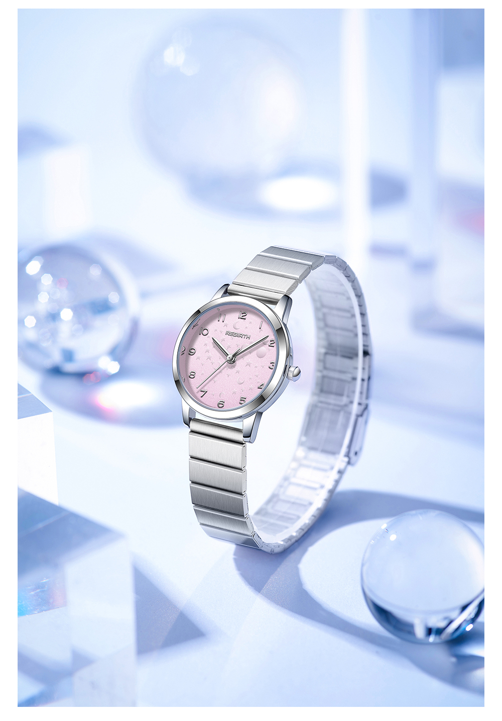 Jual REBIRTH Jam Tangan Wanita Original Anti Air Kecil Kuarsa Tali ...