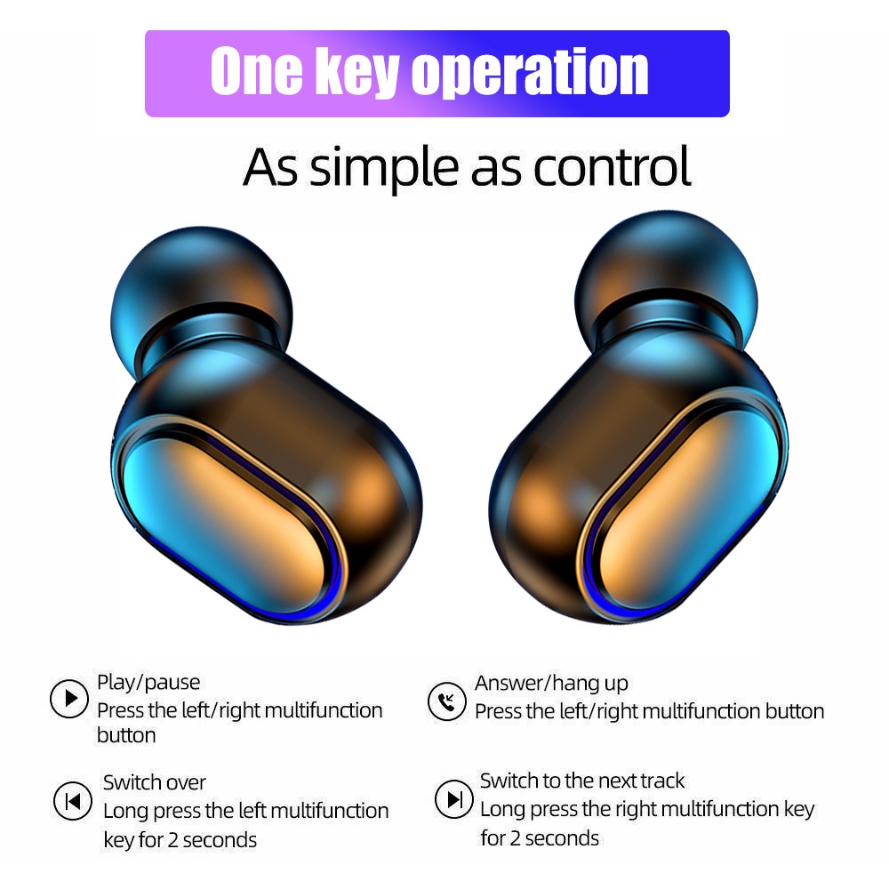 Jual Jovitech TWS Earphone Bluetooth Wireless Earbuds Digital Click ...