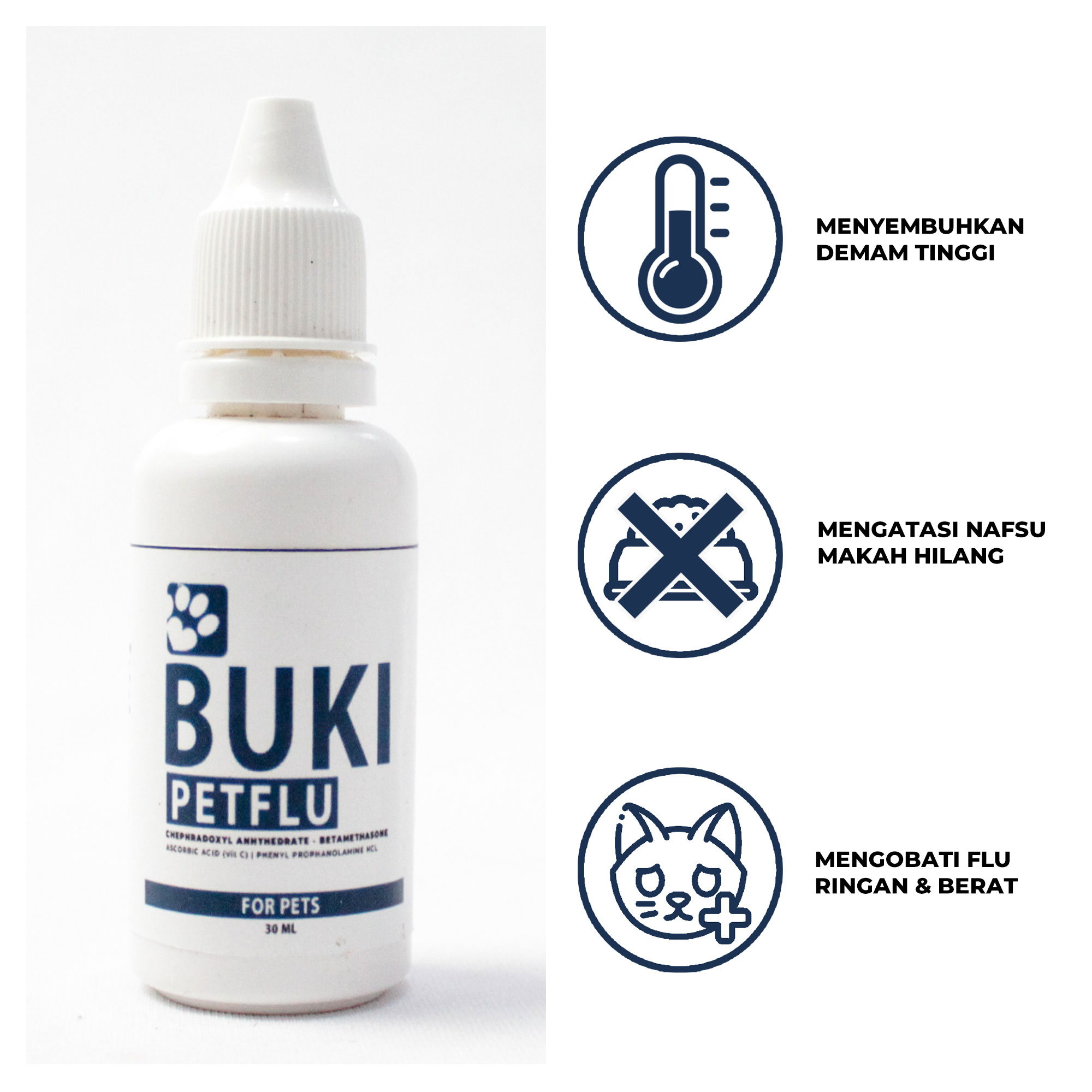 Jual Obat Flu Batuk Kucing Ampuh Flu Guard Kucing - BUKI PET FLU ...