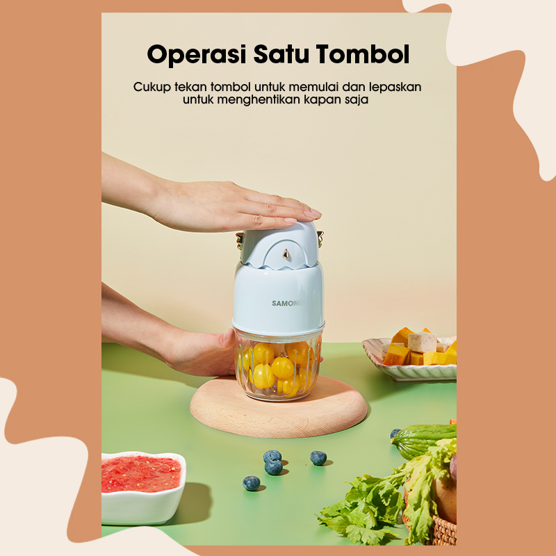 Jual SAMONO Food Chopper Multifungsi Low Watt chopper mpasi chopper ...