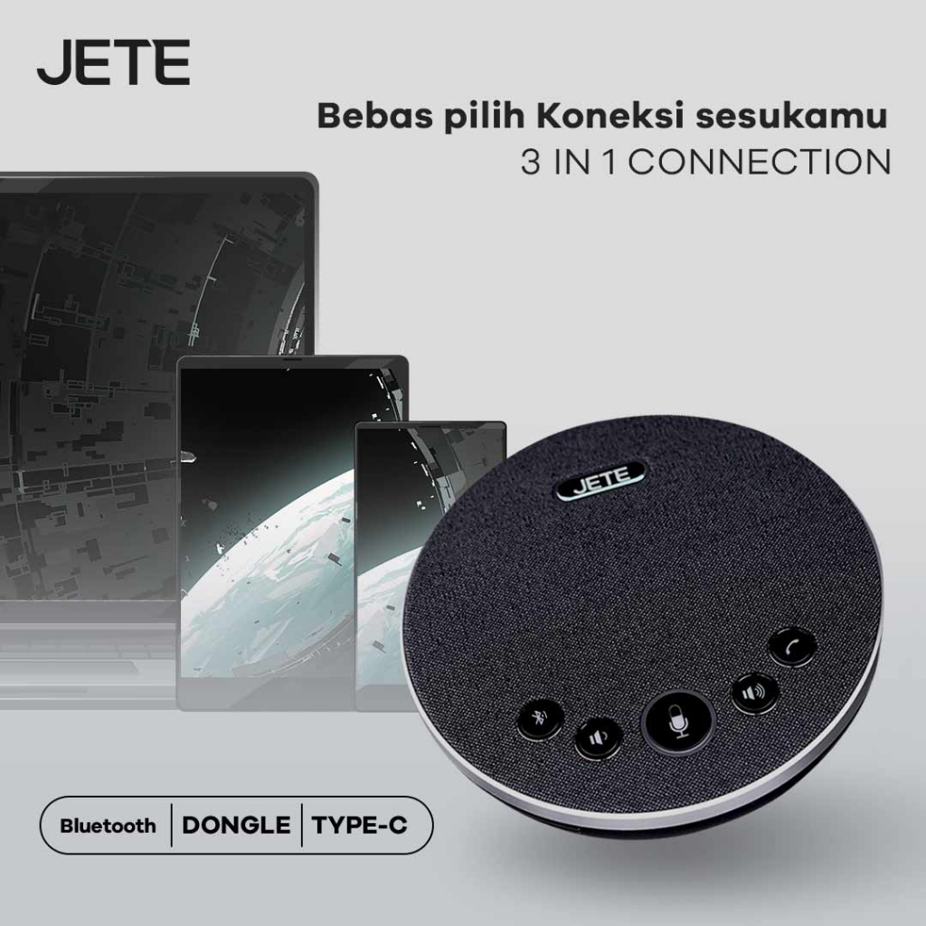 Jual Speakerphone JETE 3 In 1 (Bluetooth, Dongle, Kabel USB) | Shopee ...