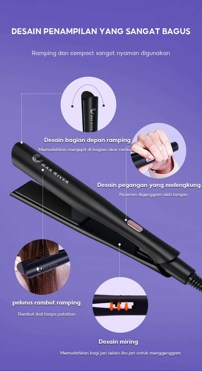 Jual HAN RIVER Catokan Rambut Pemanasan Cepat Catokan Perawatan Rambut ...