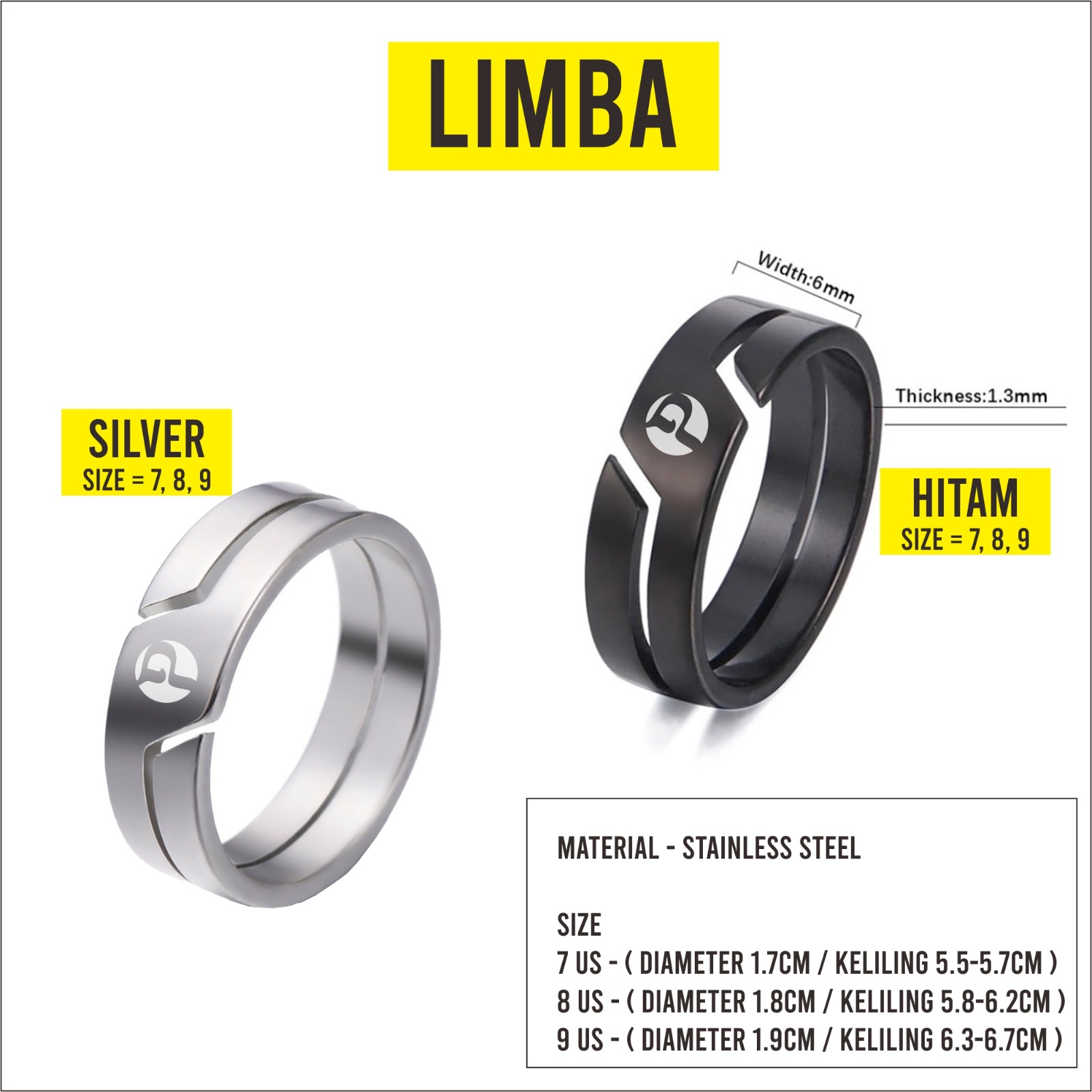 Jual Prodigo * Cincin Titanium Limba I Cincin Couple Anti Karat I ...