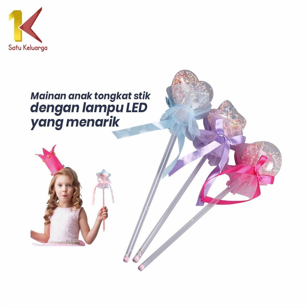Jual Satu Keluarga Mainan Anak Tongkat Peri Bintang Stik Lampu LED ...