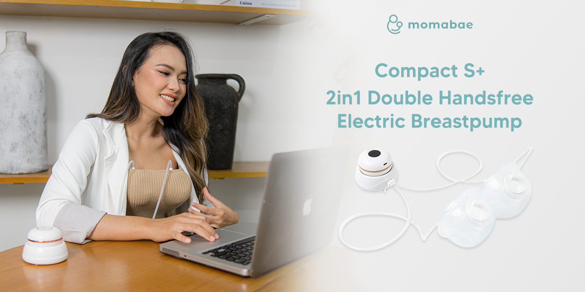 Jual MOMABAE – COMPACT S+ – 2 IN 1 Handsfree Breast Pump / Pompa ASI ...