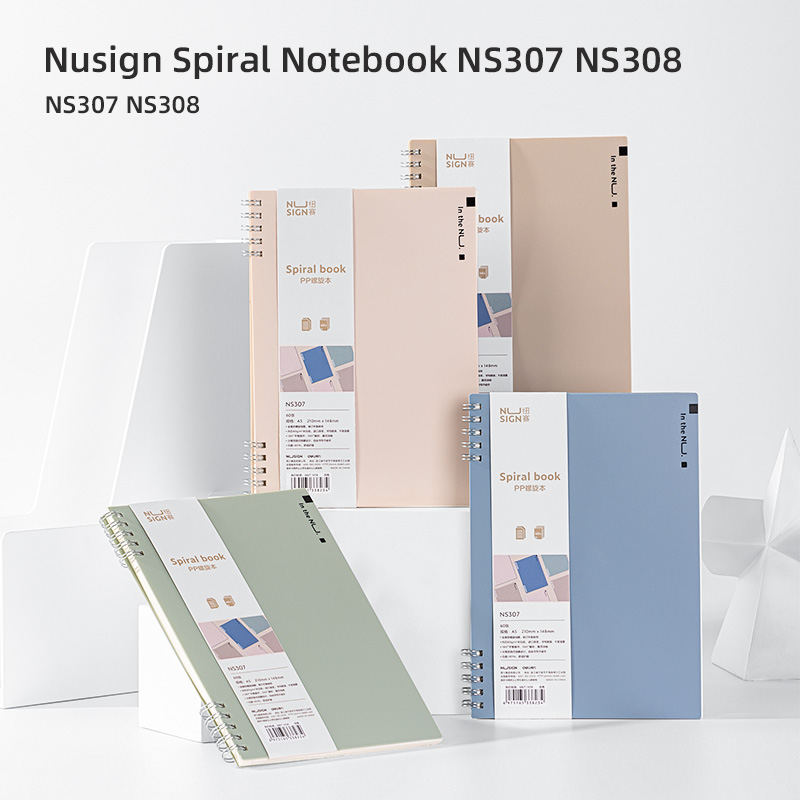 Jual Nusign Spiral Notebook / Buku Catatan Jilid Spiral A5 B5 60 Lembar ...