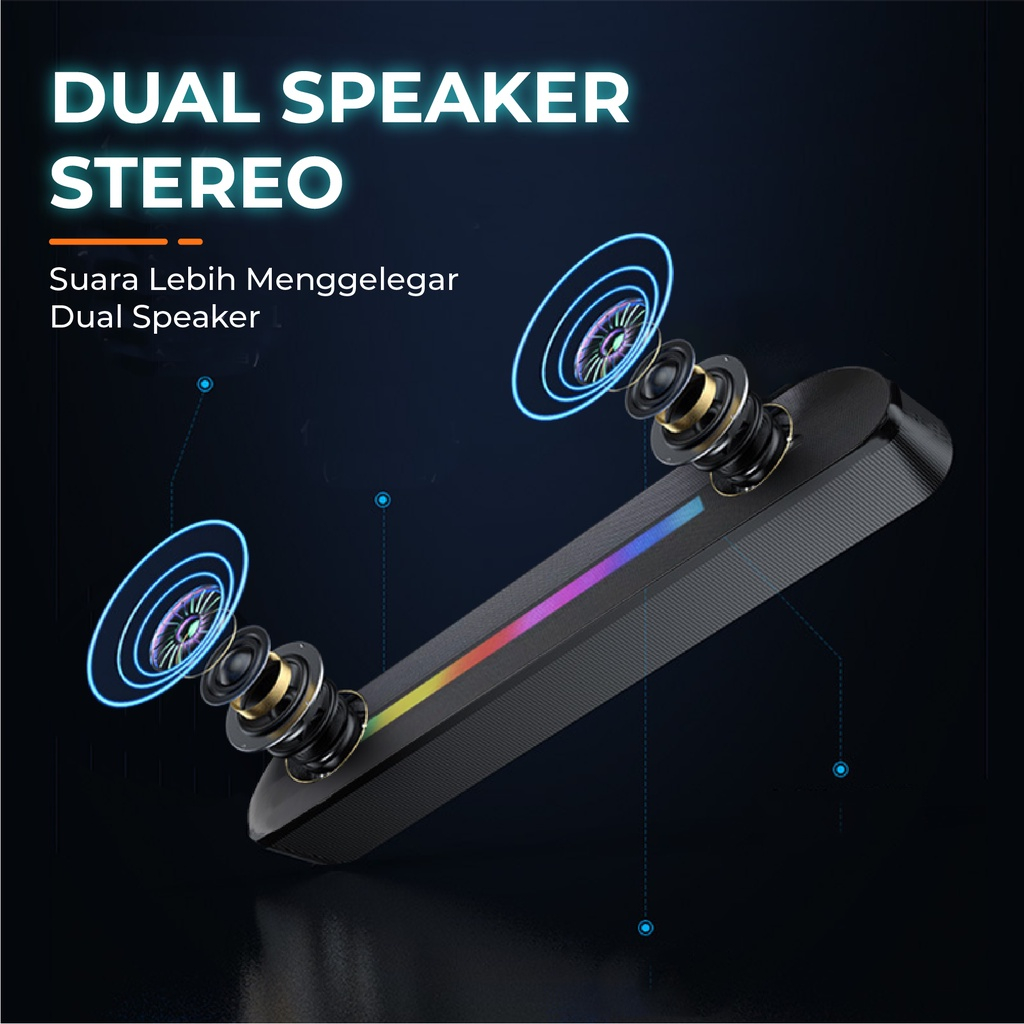 Jual KISONLI Speaker Bluetooth RGB Lighting LED911 Mini Super Bass ...