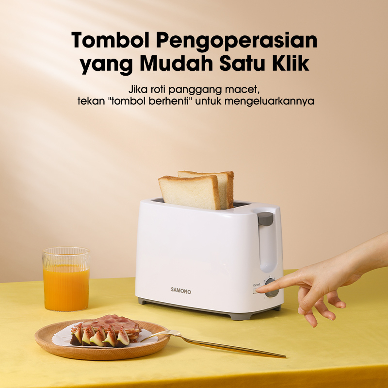 Jual SAMONO 500W Toaster Pemanggang Roti Listrik Bread Toaster 7 ...