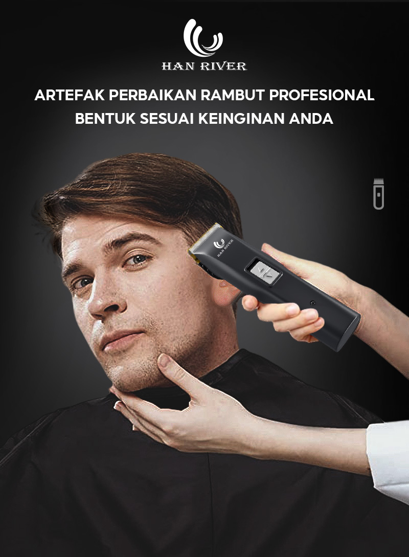 Jual HAN RIVER Alat cukur rambut Listrik hair clipper Cukur rambut alat ...