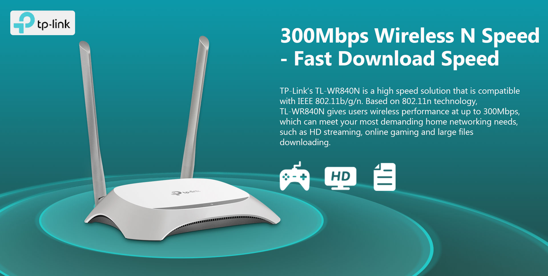 Jual TP-Link TL-WR840N N300 WiFi Router IPv6 IPTV Ruter 300Mbps Access ...