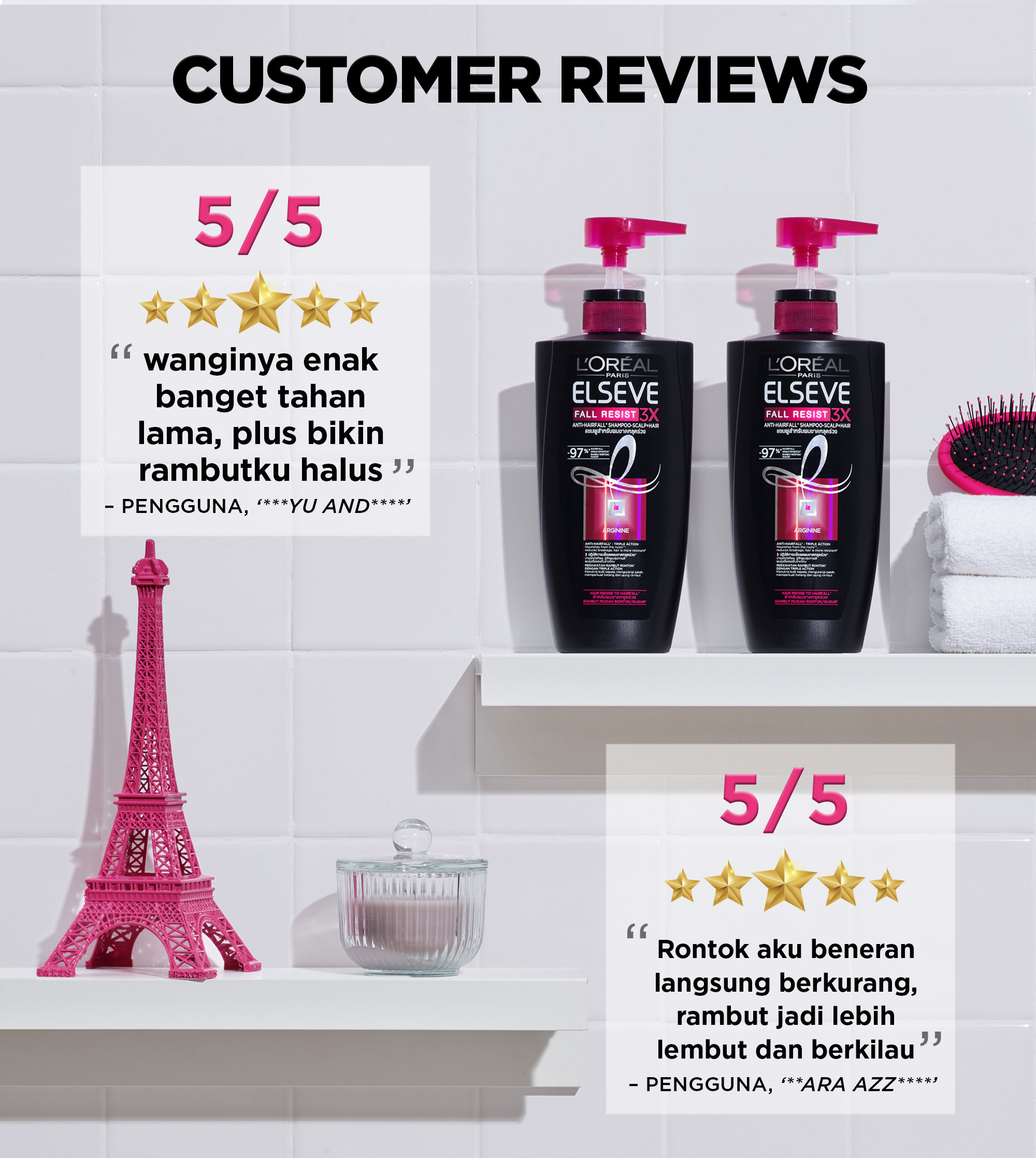 Jual L'Oreal Paris Fall Resist 3x Anti-Hairfall Shampoo 620ml Scalp ...