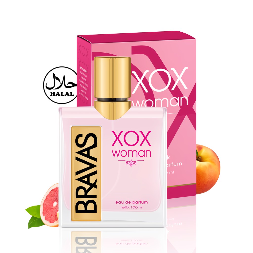 Jual BRAVAS Parfum Wanita 100 ML XOX Woman Eau De Parfum HALAL