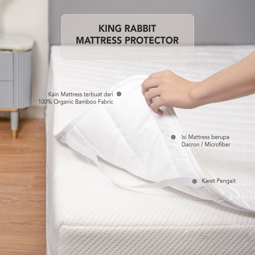 Jual King Rabbit Matrass Protector / Pelindung Kasur dari Noda & Tungau ...