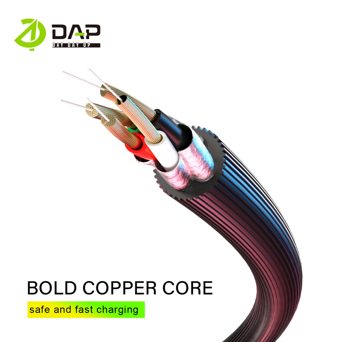 Jual DAP DA Series Kabel Data Micro, Type C & Lightning 2.4A Fast ...