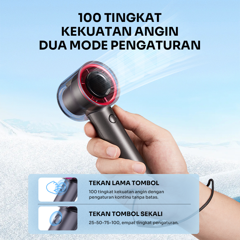 Jual ROBOT Mini Fan Kipas Angin Mini Portable Genggam Powerful Handheld ...
