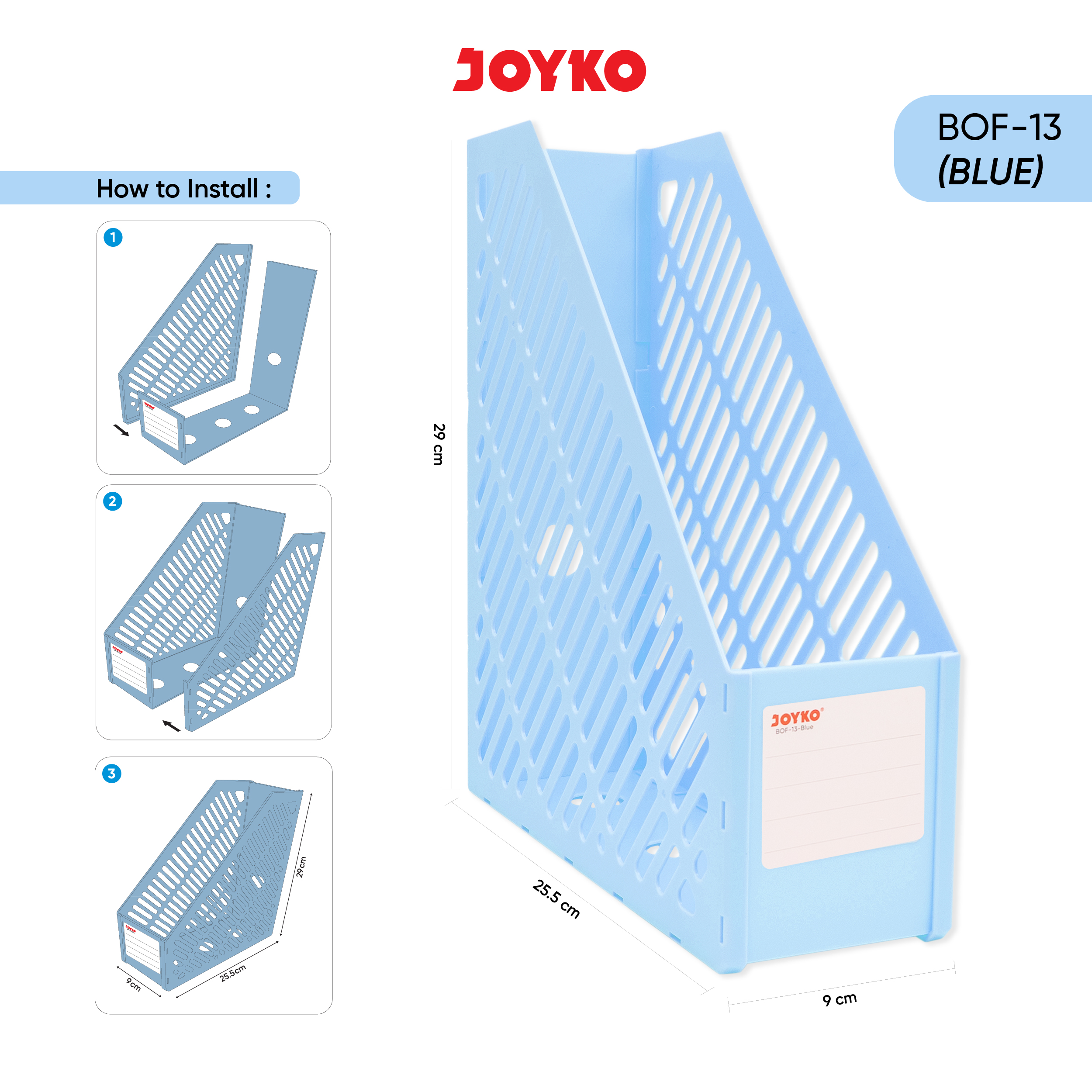 Jual Box File Keranjang Plastik Rakit Joyko BOF-13 | Shopee Indonesia