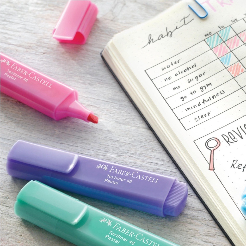 Jual Faber-Castell Textliner Highlighter Pastel Series 46 | Shopee ...