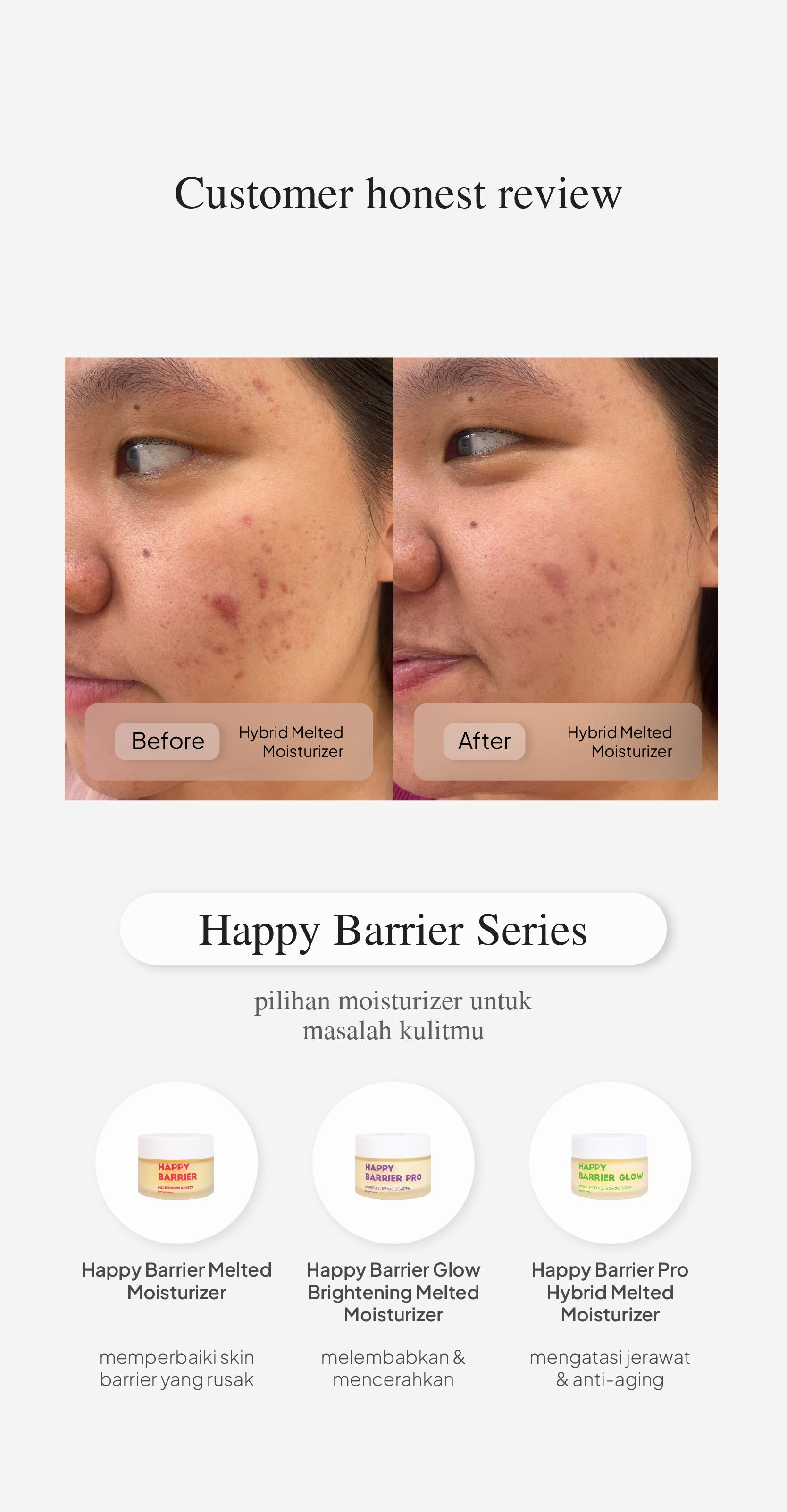 Jual [FREE GIFT] Bloomka Happy Barrier PRO Hybrid Melted Moisturizer ...