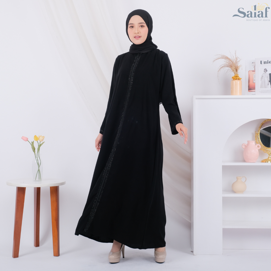 Jual Abaya Ziper Black | by Salaf Boutique Official Shop | Shopee Indonesia