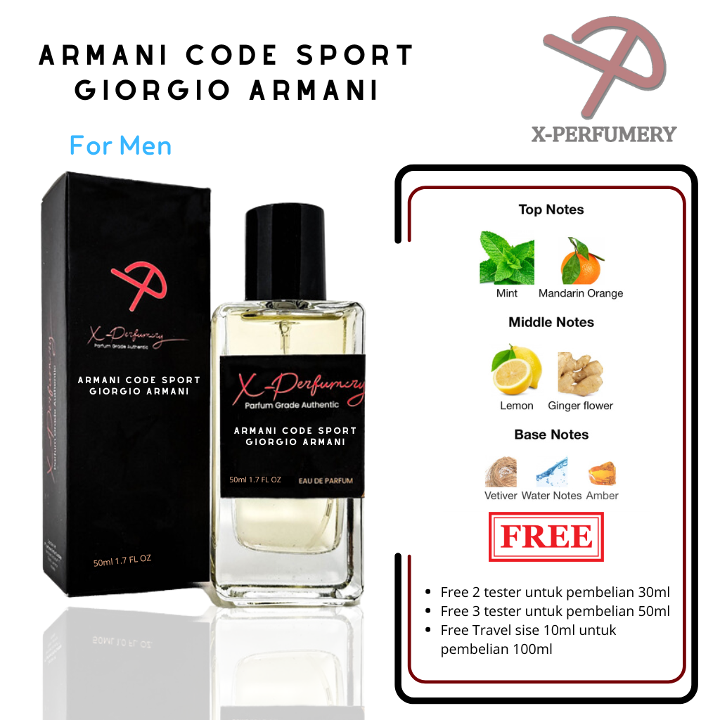 Jual X PERFUMERY Armani Code Sport Parfum Pria Shopee Indonesia