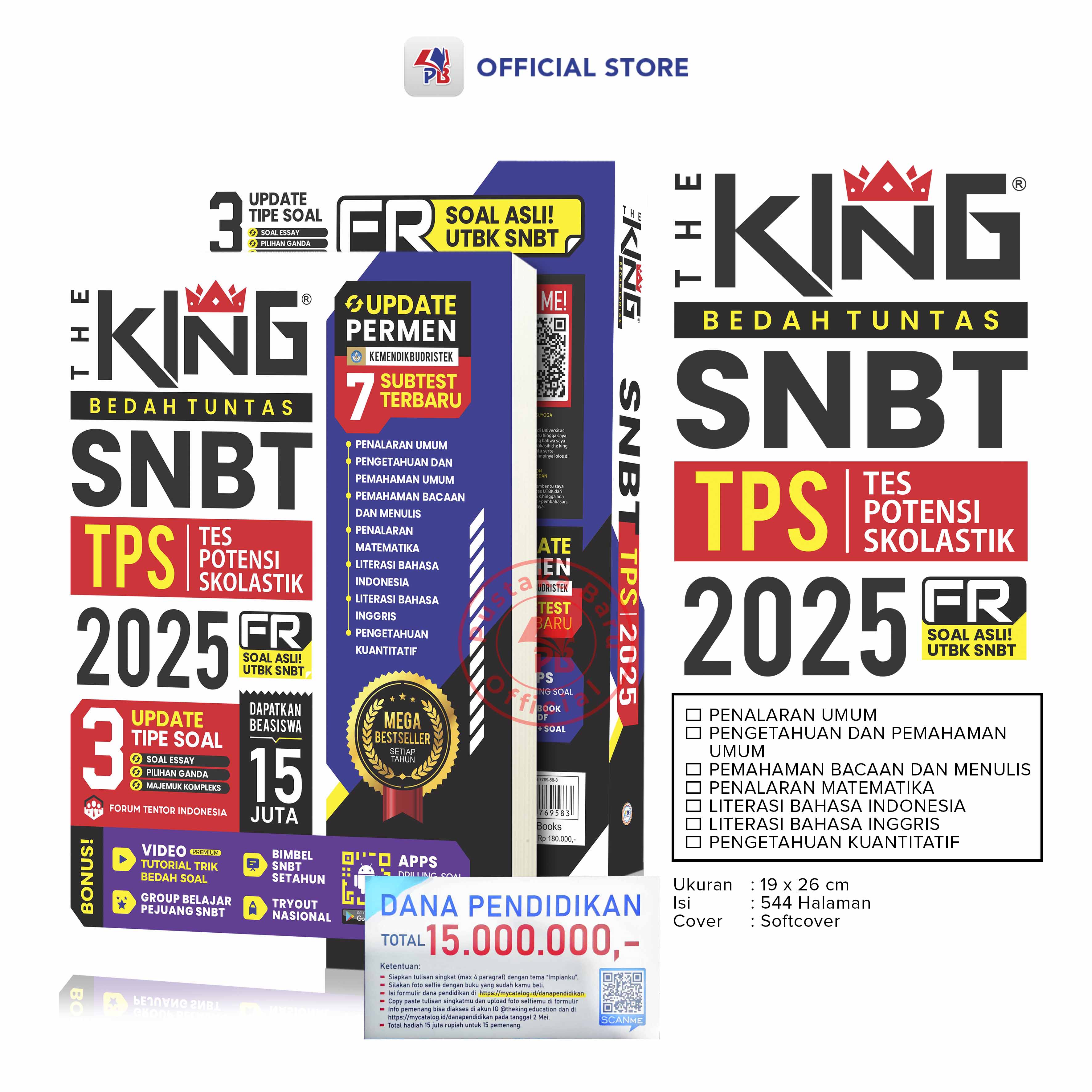 Jual Buku The King SNBT 2025 (Paket Update Soal / Isian Singkat) / The