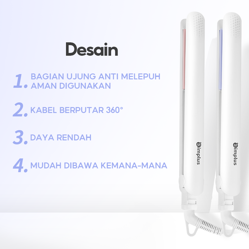 Jual SimplusPink Mini 25cm catokan rambut 2 fungsi Panas cepat catok 30 ...